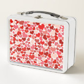 Lunch Box Motif Des Coeurs, Coeurs Rouges, Amour (Devant)
