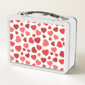 Lunch Box Motif Des Coeurs, Coeurs Rouges, Motif Des Coeurs (Dos)