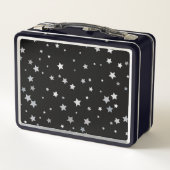 Lunch Box Motif des étoiles d'argent mignonnes | Toute coule (Dos)