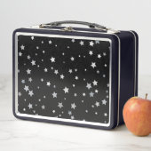 Lunch Box Motif des étoiles d'argent mignonnes | Toute coule (En situation)