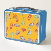 Lunch Box Motif Dino Ranch sur Jaune (Devant)