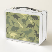 Lunch Box Motif Dinosaure, Silhouette Dinosaure, Dino Vert (Dos)