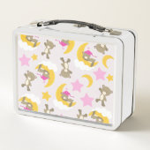Lunch Box Motif D'Ours, Nounours, Mignons Ours, Étoiles (Dos)
