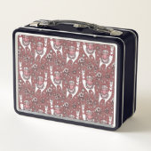 Lunch Box Motif drôle de lamas (Dos)