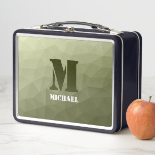 Lunch Box Motif en maille géométrique vert clair de l'armée