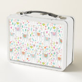 Lunch Box Motif en pastel mignon de lama (Dos)