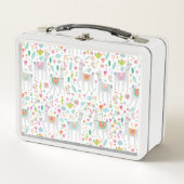 Lunch Box Motif en pastel mignon de lama (Devant)