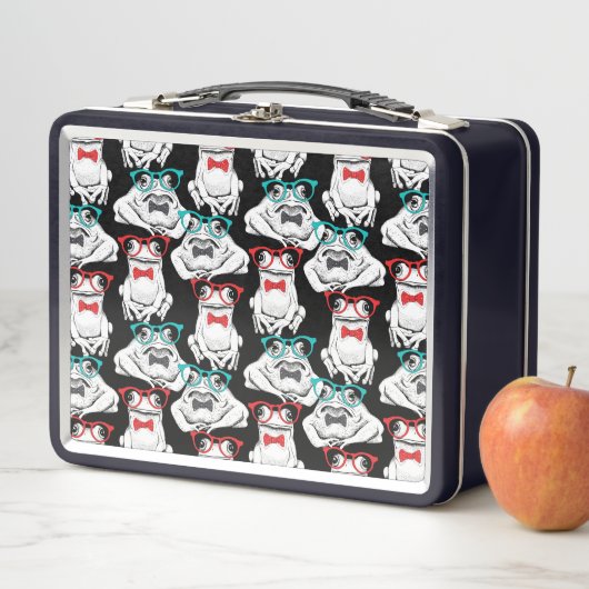 Lunch Box Motif en verre de grenouille (En situation)