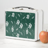 Lunch Box motif feuille (En situation)