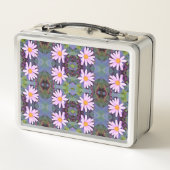 Lunch Box Motif Fleur de marmite rose rétro (Dos)