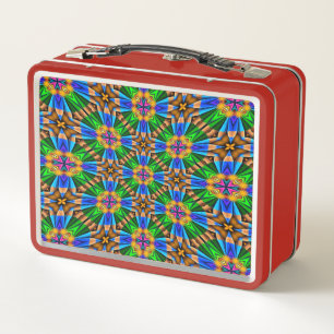 Lunch Box Motif Fleurs Abstraites uniques