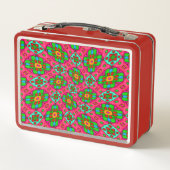 Lunch Box Motif Fleurs Abstraites uniques (Dos)