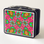 Lunch Box Motif Fleurs Abstraites uniques (Devant)
