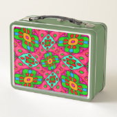 Lunch Box Motif Fleurs Abstraites uniques (Dos)