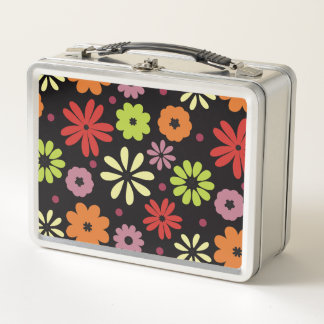Lunch Box Motif floral automnal sans couture