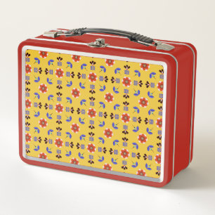 Lunch Box Motif floral géométrique de style scandinave