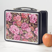 Lunch Box Motif Floral - Peonies (En situation)