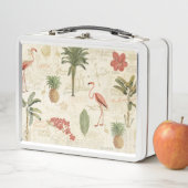 Lunch Box Motif floridien tropical (En situation)