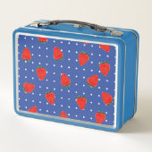 Lunch Box Motif fraise avec points (Dos)