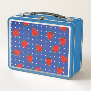 Lunch Box Motif fraise avec points