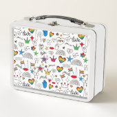 Lunch Box Motif Gay pride Doodle (Devant)