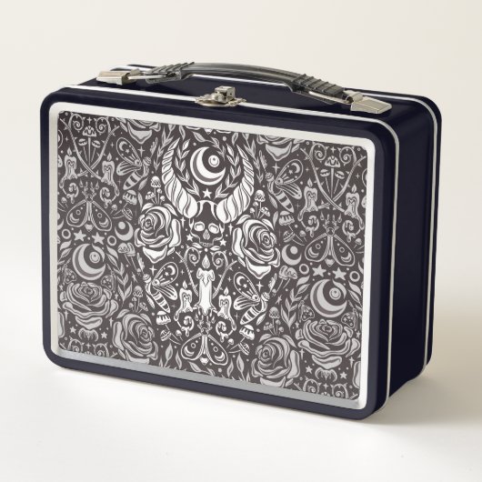 Lunch Box Motif gothique monochrome (Devant)