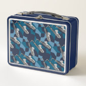 Lunch Box Motif gris saxophone (Devant)