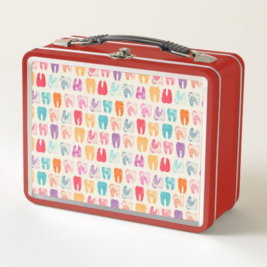 Lunch Box Motif grunge de dent (Devant)