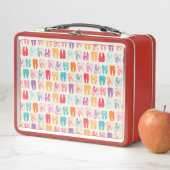 Lunch Box Motif grunge de dent (En situation)