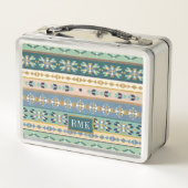 Lunch Box Motif indien extérieur d'étape | du monogramme | (Dos)