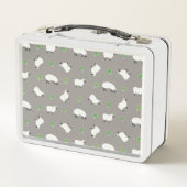 Lunch Box Motif irlandais de shamrock et de moutons (Dos)