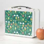 Lunch Box Motif irlandais mignon d'icône (En situation)