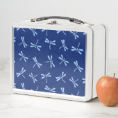 Lunch Box Motif japonais de libellules, Cobalt et Sky Blue (En situation)