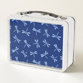 Lunch Box Motif japonais de libellules, Cobalt et Sky Blue (Dos)