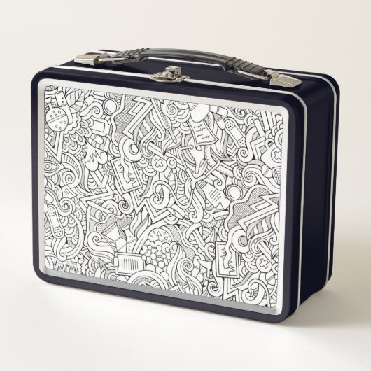 Lunch Box Motif Médicale de B&W (Devant)