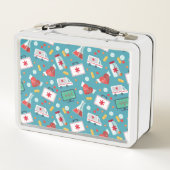 Lunch Box Motif Médicale d'icône (Dos)