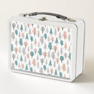 Lunch Box Motif mignon de forêt de griffonnage