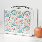Lunch Box Motif mignon de griffonnage de la Mer du Nord (En situation)