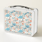 Lunch Box Motif mignon de griffonnage de la Mer du Nord (Dos)