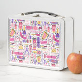 Lunch Box Motif mignon de manucure de griffonnage (En situation)