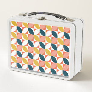 Lunch Box Motif moderne de feuille de la moitié du siècle
