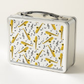 Lunch Box Motif note musique saxophone (Dos)