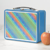Lunch Box Motif numérique tissé Abstrait coloré (En situation)