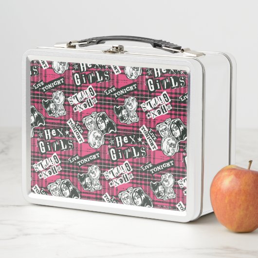 Lunch Box Motif Plaid Des Filles Hex (En situation)