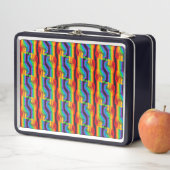 Lunch Box Motif Rainbow Fist (En situation)