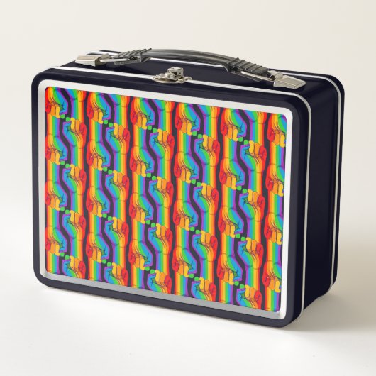 Lunch Box Motif Rainbow Fist (Devant)