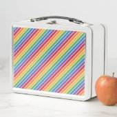 Lunch Box Motif Rainbow Stripes (En situation)