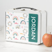 Lunch Box Motif Rainbows & Hearts (En situation)