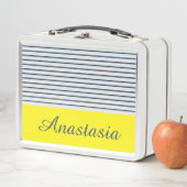Lunch Box Motif rayé moderne (En situation)