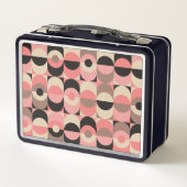 Lunch Box Motif rose moderne de la moitié du siècle (Dos)